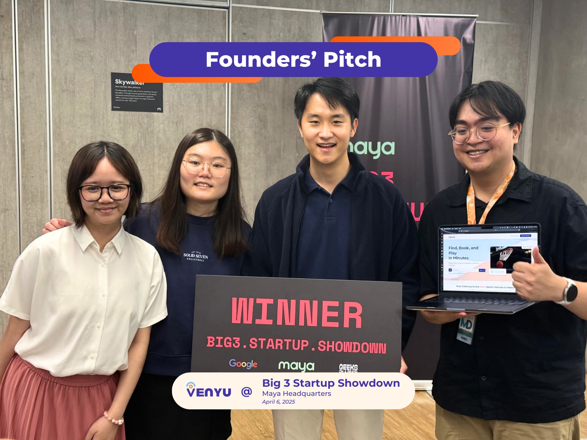 Big 3 Startup Showdown